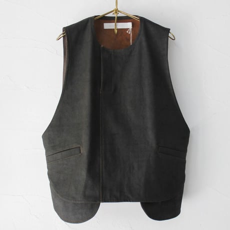ASEEDONCLOUD アシードンクラウド　Immunity cloth Reseacher waistcoat #Dark brown 【送料無料】