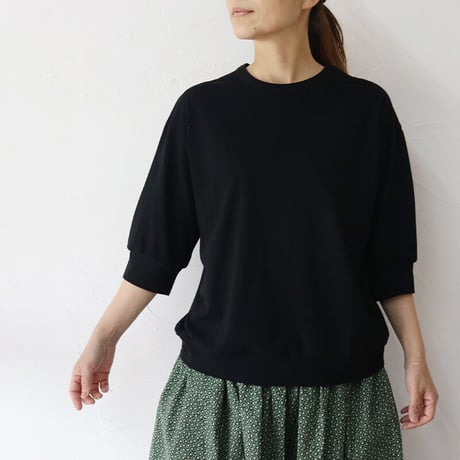 **またまたまた再入荷** Linenya リネンヤ　クルーネック5分袖Tシャツ　【送料無料】