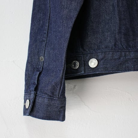 **再入荷** atelier naruse アトリエナルセ cotton denim no collar jacket コットンデニム ノーカラージャケット #インディゴ、生成り