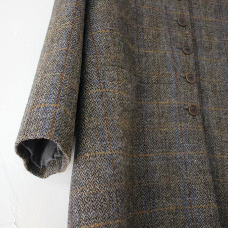 atelier naruse アトリエナルセ　ハリスツィードウールコクーンコート Harris Tweed wool cocoon coat