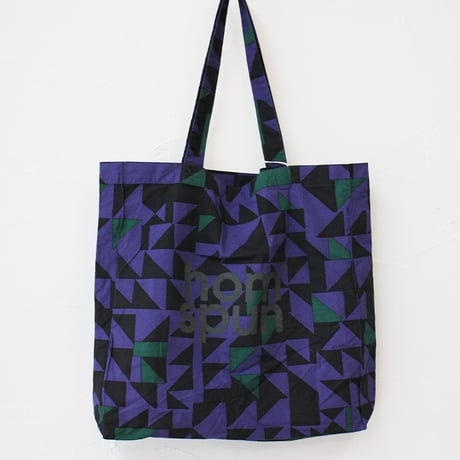 homspun ホームスパン　ロゴプリントBAG　#ピンクｘサックス、レッドｘブラウン、ネイビーｘブラック