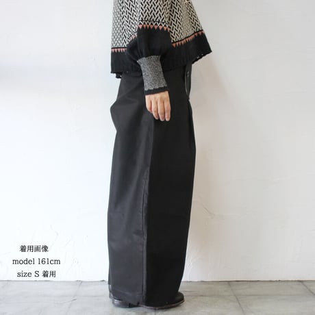 ASEEDONCLOUD アシードンクラウド　Fieldstone moleskin Forest carpenter’s trousers #ブラック　【送料無料】