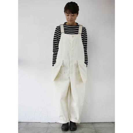 ASEEDONCLOUD アシードンクラウド　Hyouryushi tricotine Shared work wader　#off white　【送料無料】