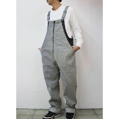 FUNSET OF ART ファンセットオブアート　ヒッコリーフィッシャーマンオーバーオール　#インディゴ