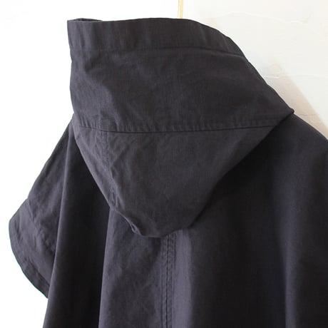 homspun ホームスパン　コットンリップストップポンチョ　#ネイビー　【送料無料】