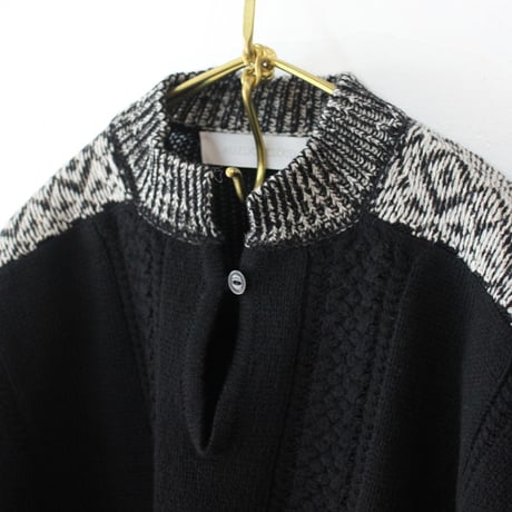 ASEEDONCLOUD アシードンクラウド　Seiyako jacquard blouse # black 【送料無料】