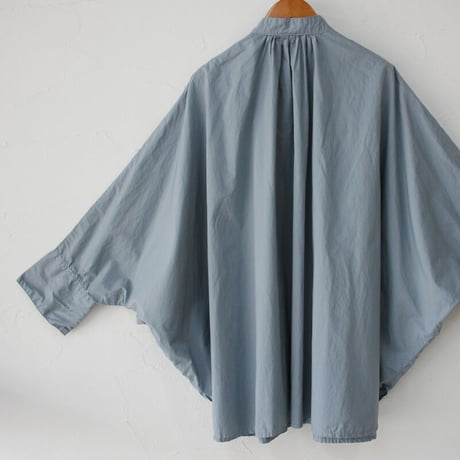 ARTE POVERA アルテポーヴェラ　 タイプライター染めポンチョシャツ　#ホワイト、スモークサックス、ブラック