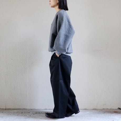 **またまた再入荷** TRAVAIL MANUEL トラバイユマニュアル　コンパクトチノストレッチバームパンツ　#杢グレー、ブラック