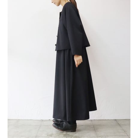 **再入荷** Linenya リネンヤ　ウールジャケット　#ブラック　【送料無料】