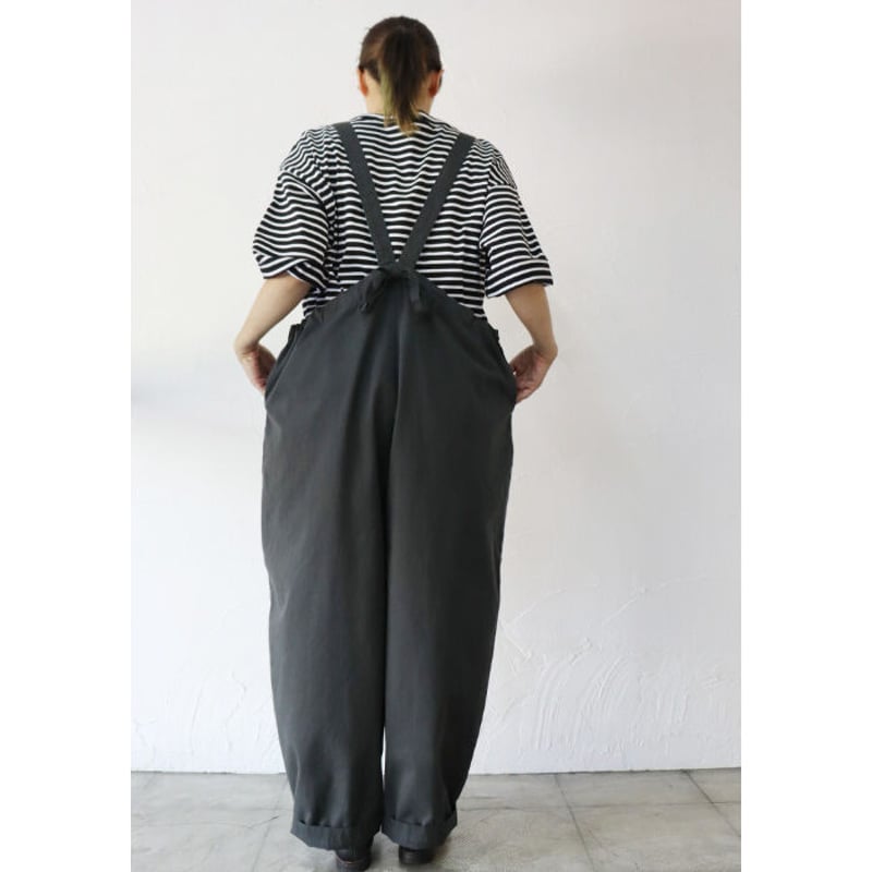 Brocante ブロカント 20sミニヘリンボンバンドルサロペット