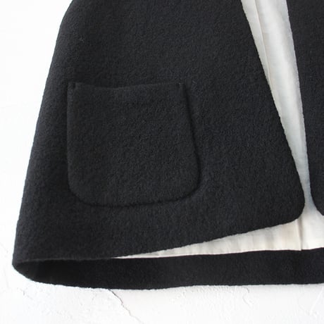 atelier naruse アトリエナルセ　pure wool bouclé vest　ピュアウールブークレベスト　#ブラック、オリーブ　【送料無料】
