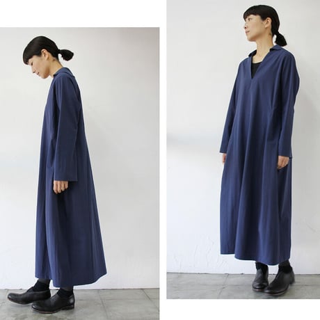 SUSURI ススリ　コクスンドレス　＃prussian blue【送料無料】