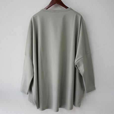 **2022s/s分到着** TRAVAIL MANUEL トラバイユマニュアル　ミディ天竺ワイドプルオーバー　#WHITE、SAGE、BLACK