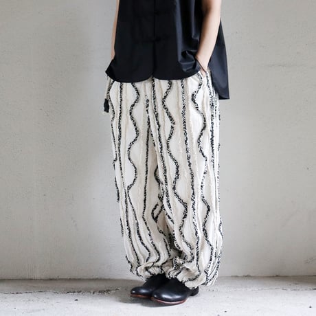 ASEEDONCLOUD アシードンクラウド　Festival cloth Kafusho trousers ＃off white　【送料無料】