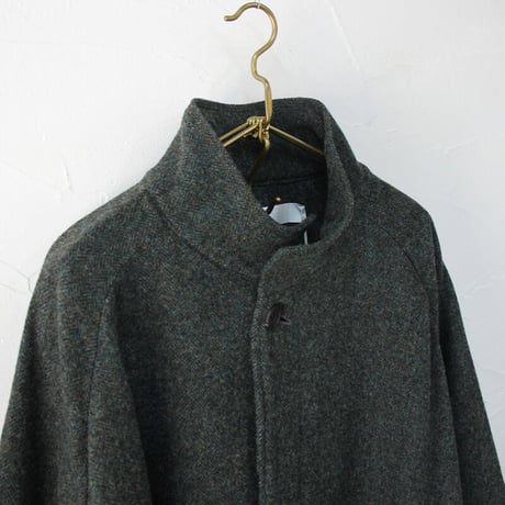 ASEEDONCLOUD アシードンクラウド　Hiraeth wool herringbone  tent gown #Blue green 【送料無料】
