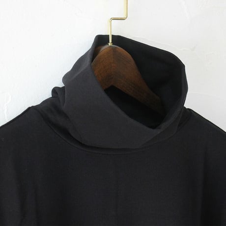 **またまた再入荷** LinenYa リネンヤ　コットンハイネックプルオーバー　#ネイビー、ブラック　【送料無料】