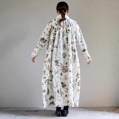 ASEEDONCLOUD アシードンクラウド　Tea garden flower print Tea garden gown #off white 【送料無料】
