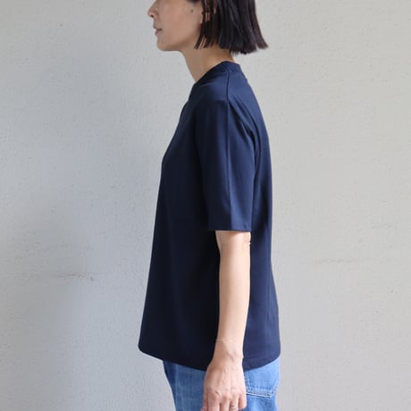 TRAVAIL MANUEL トラバイユマニュアル　クラシック天竺ノームTシャツ　#ホワイト、ブラック、マスタード、ネイビー、モカ、ピンク