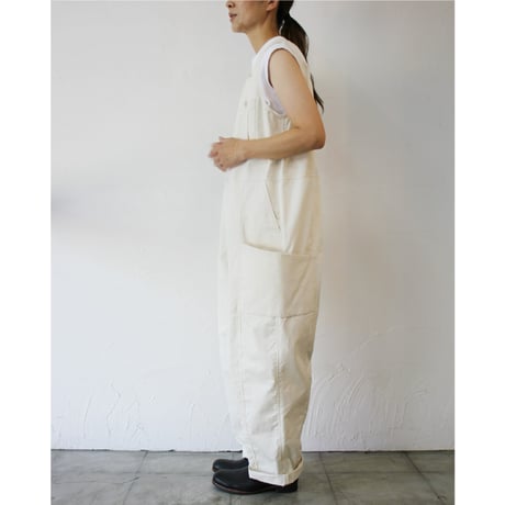 sasanqua by trees サザンカバイツリーズ　Hide seam work all ハイドシームワークオール　#IVORY,BEIGE