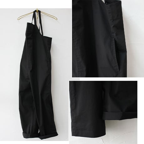TRAVAIL MANUEL トラバイユマニュアル　ライトツイルサロペット　#ブラック、カーキ　【送料無料】