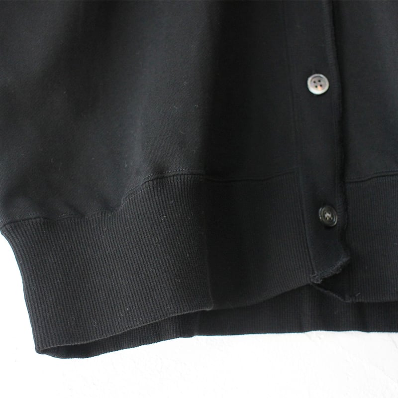 homspun ホームスパン コンパクト裏毛Vネックカーディガン #TOPグレー