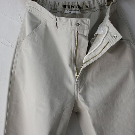 ARTE POVERA アルテポーヴェラ　チノバギーパンツ　#ホワイト、アイスグレー
