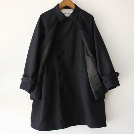 ASEEDONCLOUD アシードンクラウド　Chimney ash wool Seiyakou inverness coat #navy