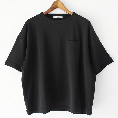 amne アンヌ TWISTED JERSEY half sleeve bottie #ブラック、ブルー