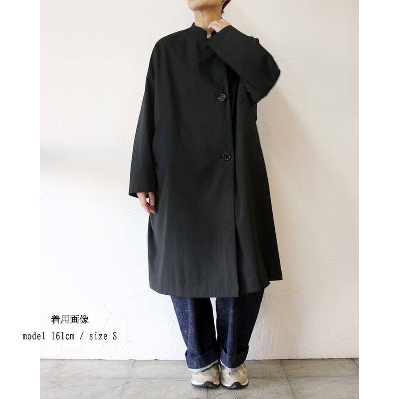 タグ付き！未使用品！TRAVAIL MANUEL ツイル オーバーコート TRAVAIL MANUEL トラバイユマニュアル スプリットツイルマオコート