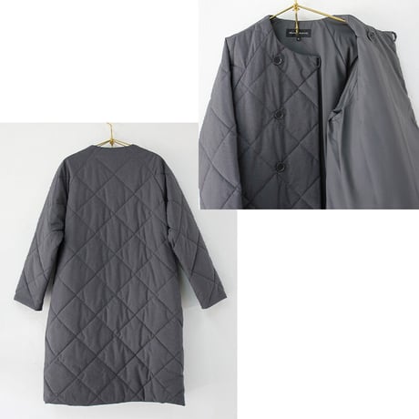 TRAVAIL MANUEL トラバイユマニュアル　中綿キルティングラグランコート　#ブラック、グレー、オリーブ　【送料無料】