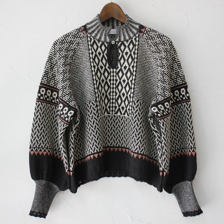ASEEDONCLOUD アシードンクラウド　Kigansai Knit Blouse #black 【送料無料】
