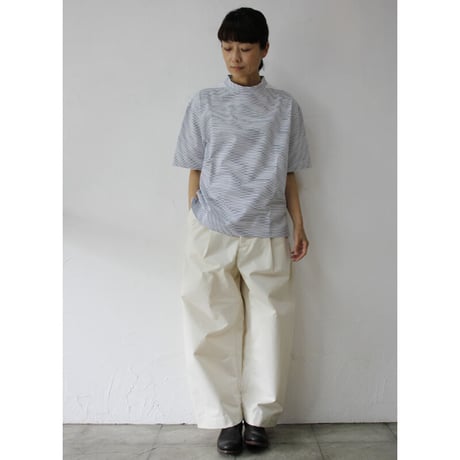 ASEEDONCLOUD アシードンクラウド HandWerker mockneck T-shirt モックネックTシャツ　#オフ白、オリーブ