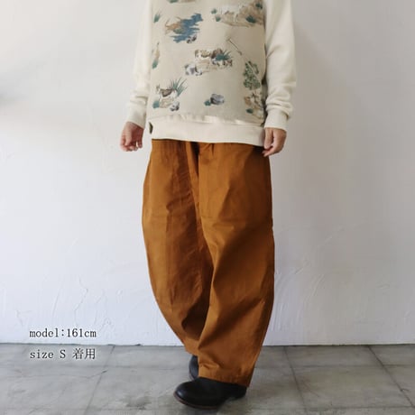 ASEEDONCLOUD アシードンクラウド　Old functional cloth Kiokushi trousers  #キャメル、ダークグリーン　【送料無料】