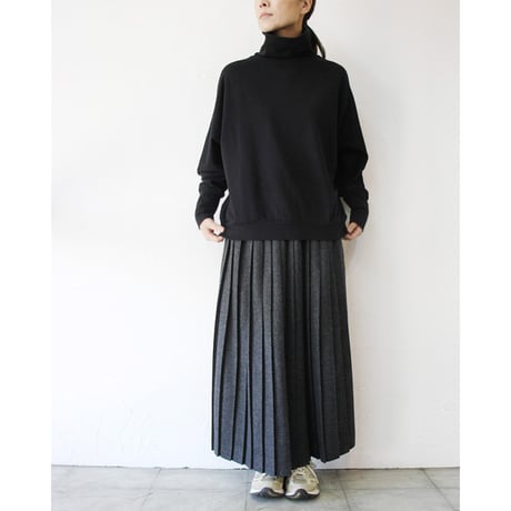 **またまた再入荷** LinenYa リネンヤ　コットンハイネックプルオーバー　#ネイビー、ブラック　【送料無料】