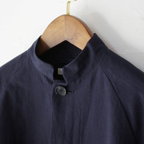 atelier naruse アトリエナルセ　コットンヘンプスタンドカラーコート｜cotton-hemp stand collar coat　【送料無料】