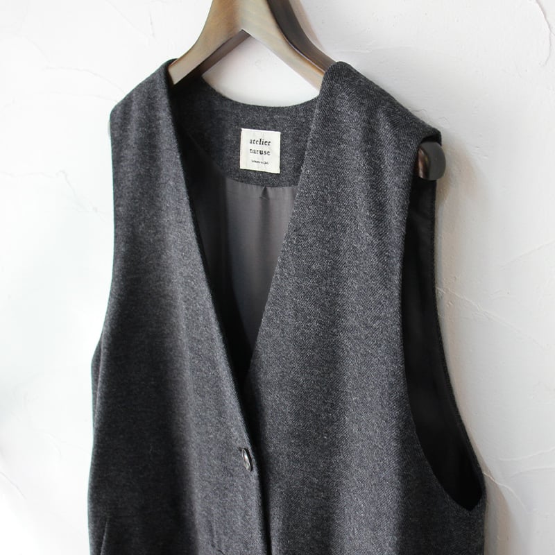atelier naruse アトリエナルセ cotton&wool herring-bon atelier naruse アトリエナルセ cotton&wool herring-bon