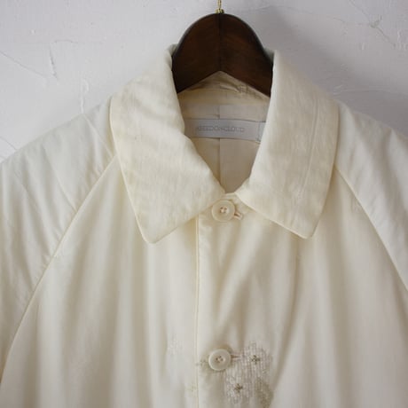 ASEEDONCLOUD アシードンクラウド　Sankayo embroidery quilt Laboratory coat #Ivory  【送料無料】