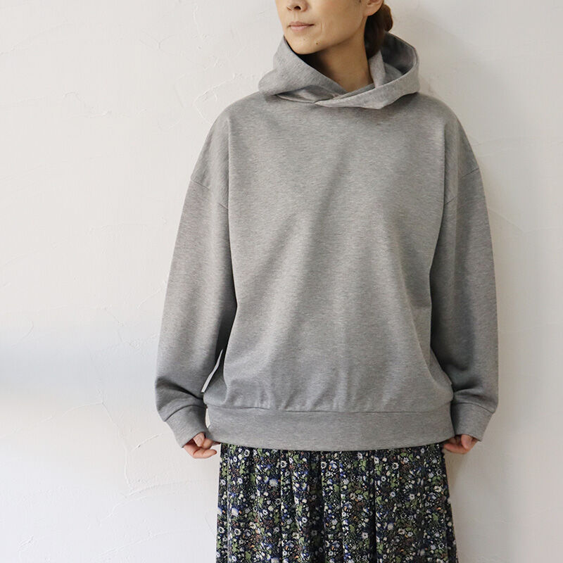 またまた再入荷** Linenya リネンヤ 裏毛コットンパーカー #グレー