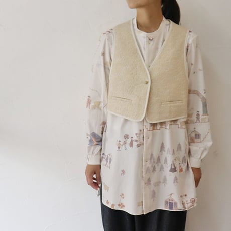 SUSURI ススリ　マハウトベスト　#brown , beige 【送料無料】