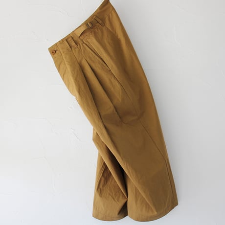ASEEDONCLOUD アシードンクラウド　Sail cloth Jyunreika trouser #camel 【送料無料】