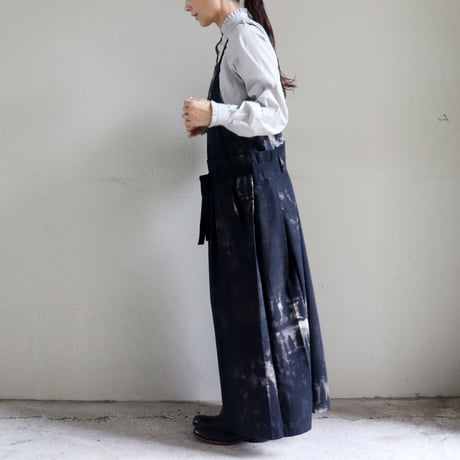 ASEEDONCLOUD アシードンクラウド　Fog forest denim Sankayo apron dress #black