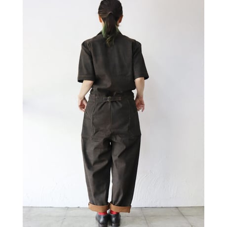 ASEEDONCLOUD アシードンクラウド　Immunity cloth Crafter jumpsuit　#dark brown 　【送料無料】