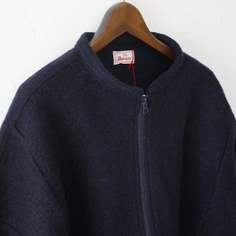 maomade マオメイド　圧縮ウール バックギャザー ジャケット　#ネイビー、ブラック