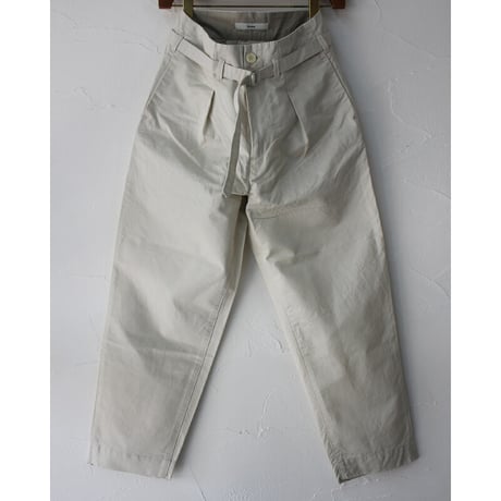 amne アンヌ　LINEN KERSEY belted bonito #Sand , Terracotta 【送料無料】