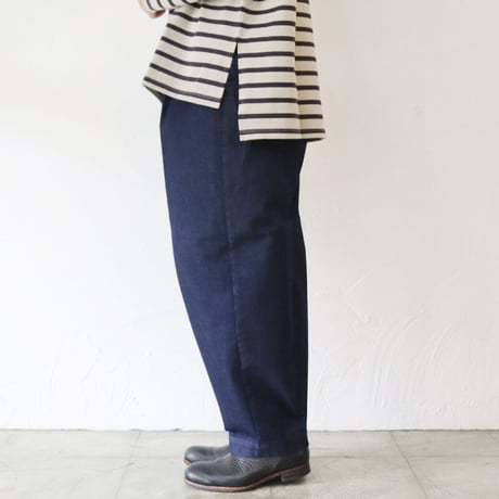 TRAVAIL MANUEL トラバイユマニュアル　T/Cデニムズートパンツ　#インディゴ　【送料無料】