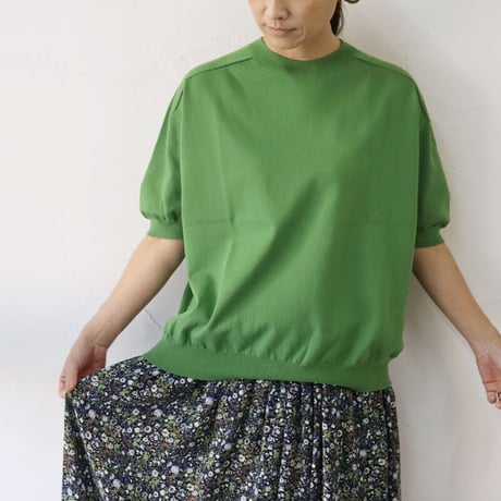 **またまたまた再入荷** LinenYa リネンヤ　as it is.　コットンクルーネック半袖ニット