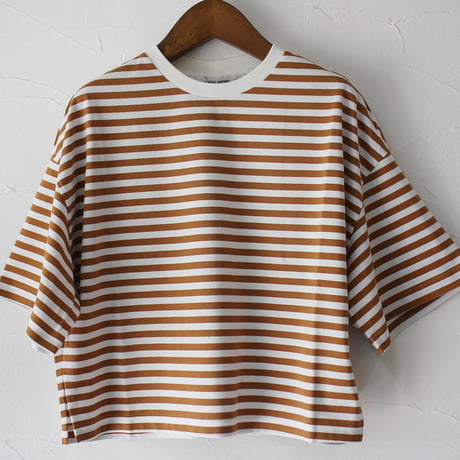atelier naruse アトリエナルセ　コットンボーダーカットソー（半袖）｜cotton border cut&sewn（short sleeves）