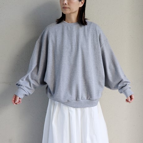 **再入荷** Linenya リネンヤ　ドルマンスリーブトレーナー　#グレー　【送料無料】