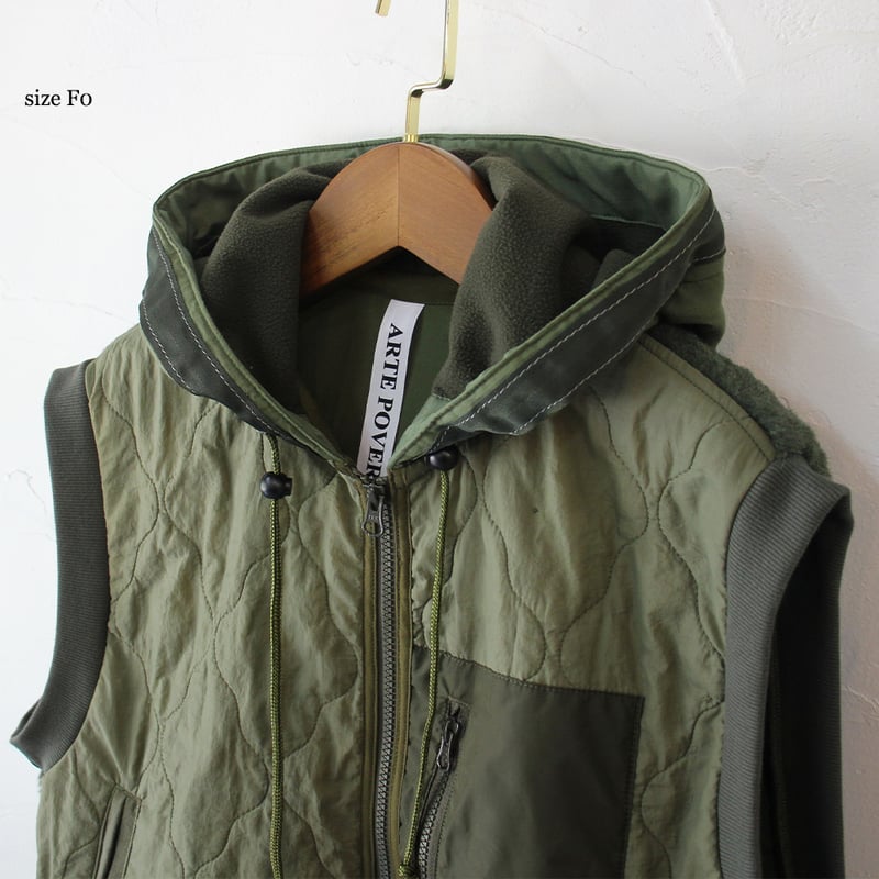 ARTE POVERA アルテポーヴェラ チェコキルトRE-ARMEE MIXフードベスト #