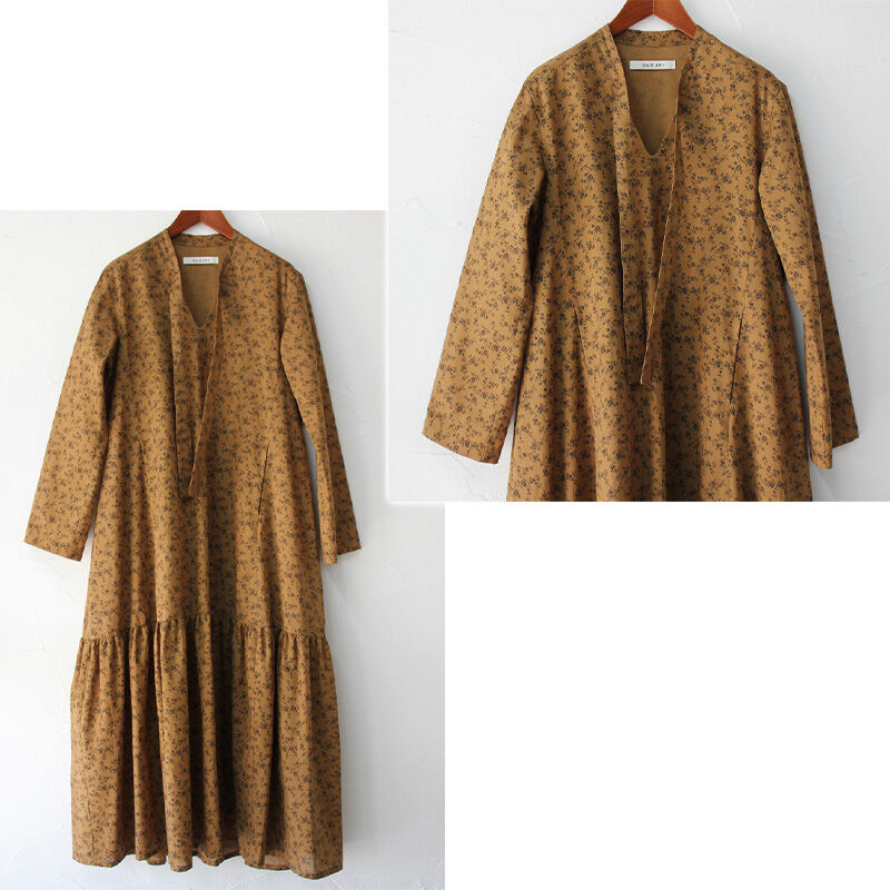 SUSURI ススリ タイピストドレス ＃cinnamon 【送料無料】 | sukima-スキマ